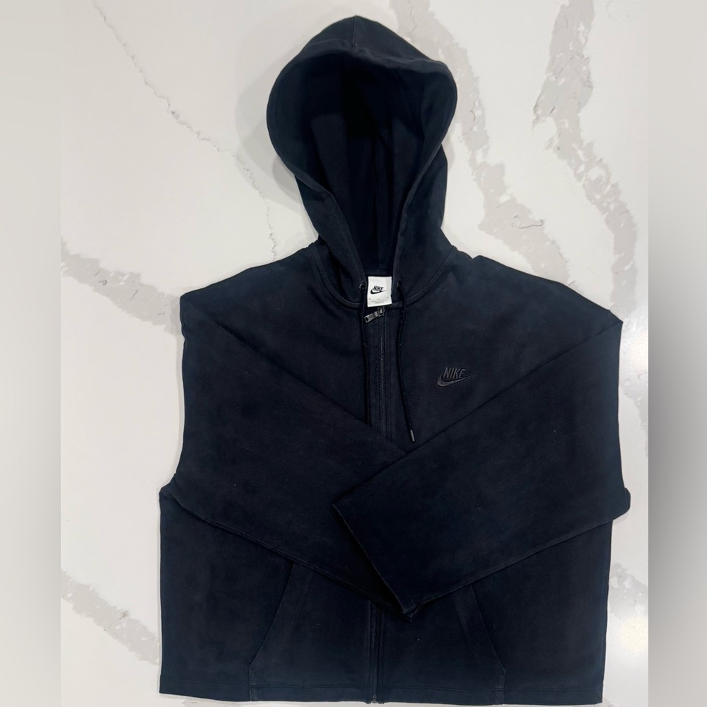 Nike Women's Black Zip-Up Hoodie - Picture 7 of 9